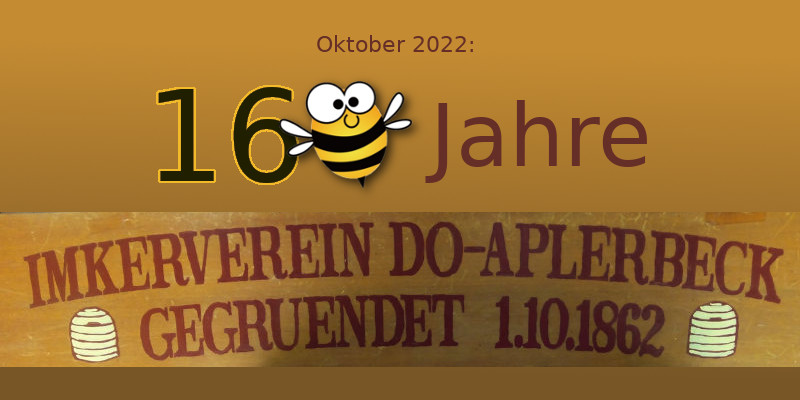 160 Jahre Imkerverein Banner 160 Jahre Imkerverein